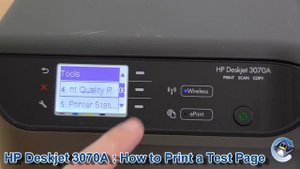 HP DeskJet 3070A: How to Print a Quality Test Page