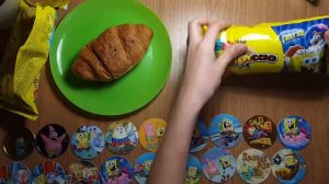 Круассаны Chipicao (Чипикао) Spongebob Губка Боб Фишки Распаковка