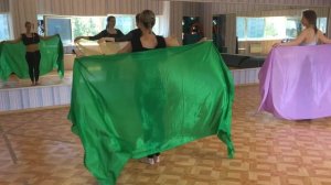 Связка bellydance для начинающих с платком, объяснение