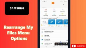 How to Rearrange My Files Menu Options Samsung A24 / A34 / A54 / A14