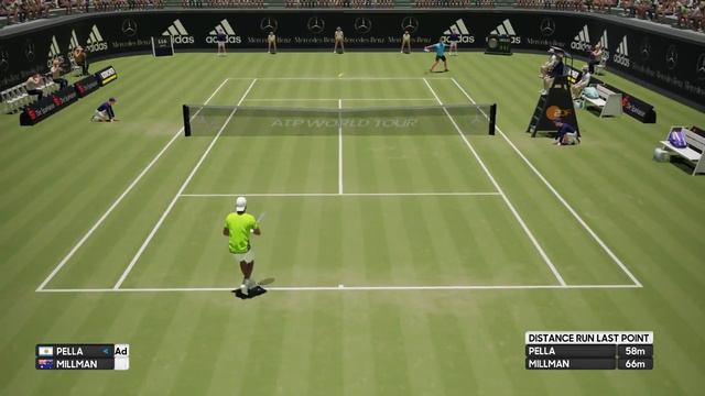 Guido Pella vs John Millman - AO International Tennis PS4 Gameplay