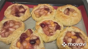 #булочки ОЧЕНЬ ВКУСНЫЕ И НЕЖНЫЕ БУЛОЧКИ С ФРУКТАМИ????.mp4