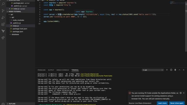 react node js full stack tutorial 5 - Setting up express server, part 2 смотреть онлайн