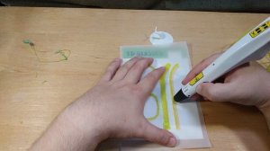 3D Ручка D9 - проверка работы с ABS и PLA пластиком.