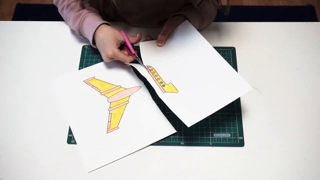 Игрушка из бумаги "Самолёт" смотреть онлайн