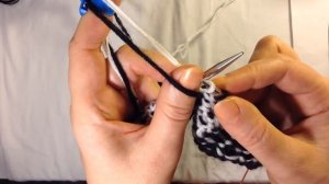 Вязание спицами Жаккард поворотными рядами