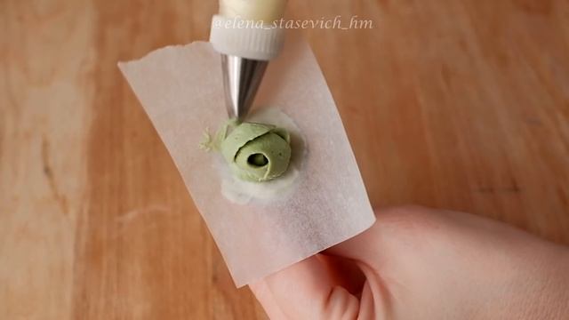 Украшение торта - насадка тюльпан, розы из крема | Decoration cake russian tips | Elena Stasevich H