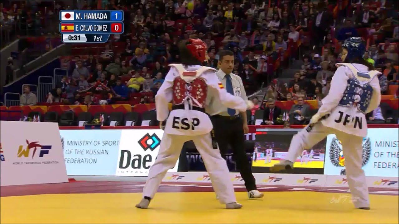 Taekwondo WTF. Чемпионат мира 2015. Gold final. W-57. Hamada-Calvo Gomez.