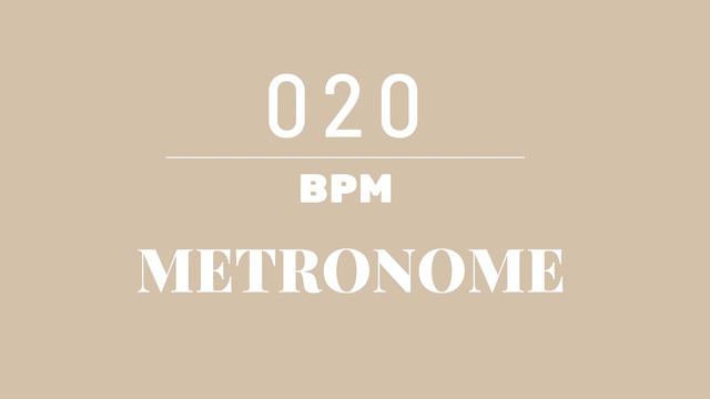20 BPM   Metronome смотреть онлайн