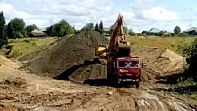 Отсыпка ПГС дороги Пожва - Березники смотреть онлайн