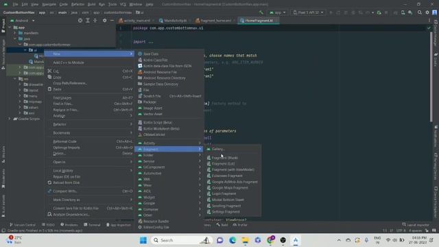 How to create custom bottom navigation bar in android studio || Kotlin || bottom navigation bar смотреть онлайн