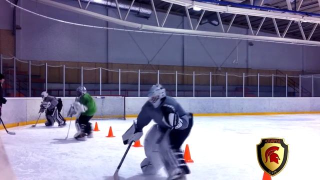 Школа хоккейного мастерства "Спарта". Тренировка вратарей. смотреть онлайн