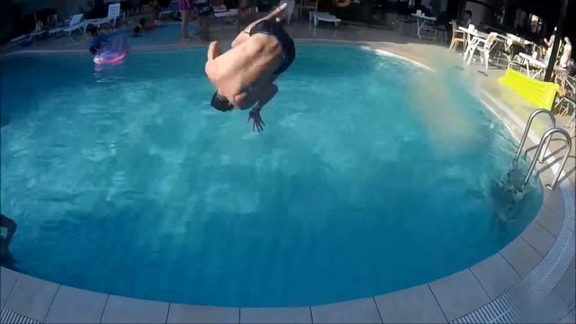 Турция Кемер Вечерний басейн в отеле. Айбелин отель : ) смотреть онлайн