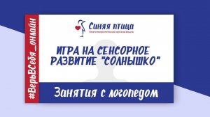 Занятия с логопедом | Игра на сенсорное развитие Солнышко