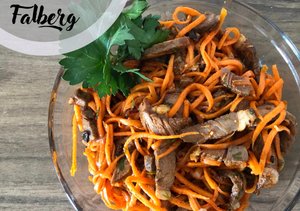 Хе из мяса с морковкой по корейски 
#хе #салат #корейскийсалат