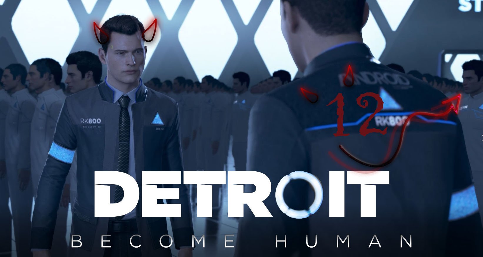 Detroit  Become Human ❤ 12 серия ❤ Черная скатерть, белые блюдца, девочки плачут, Конноры дерутся