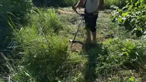 2-х тактный мотокоса работа и обзор в деле