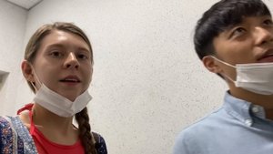 Последний день отпуска в Корее - съездили на пляж искупаться. Катя и Кюдэ