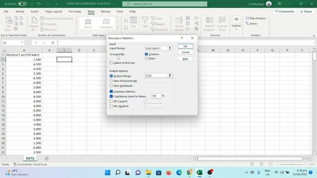 Computing Confidence of Interval in Excel By Chester Jave Dela Vega смотреть онлайн
