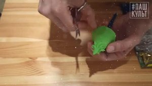 Урок лепки "Ёлка из воздушного пластилина"