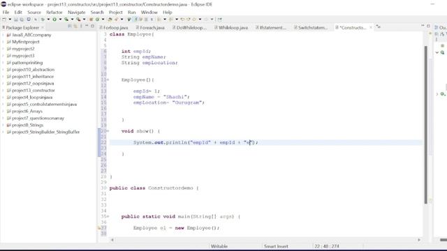 Constructors in Java | Types of Constructor | Java Tutorial For Beginners | Shachi Codes | Chapter1