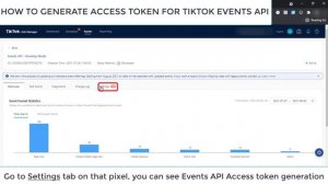How To Generate Access Token For Tiktok Events API