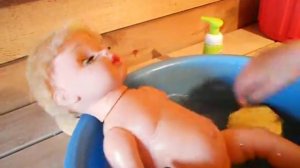 купание малышей в бане