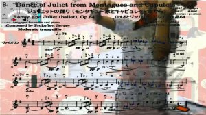 Violin practice 166th, "Dance of Juliet" from Montagues and Capulets, Romeo and Juliet by Prokofiev