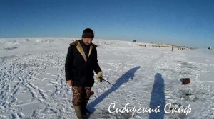 Зимняя рыбалка на реке Чулым