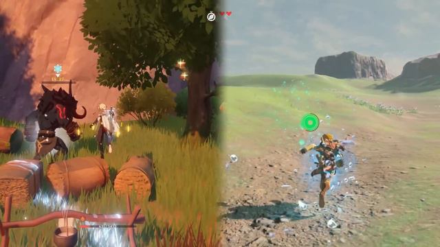 Genshin Impact VS Zelda Breath of the Wild COMPARISON (synced side by side) смотреть онлайн