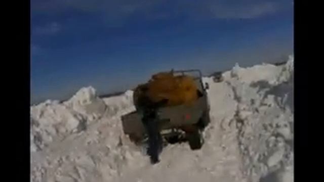 Суровая Алтайская зима.