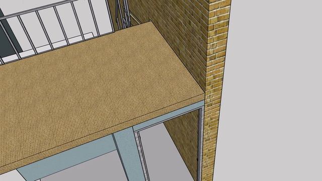 Лестница складная,пристенная