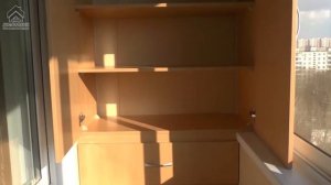 Пример встроенных шкафов на лоджии от (АРС-Балкон)