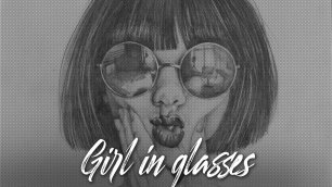 Рисую ПОРТРЕТ ДЕВУШКА В ОЧКАХ | Girl in glasses