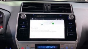 Toyota Land Cruiser Prado 2017-2020 установка Android 10 блока навигации