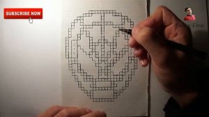 How to Draw Spiderman -Super Easy Video Lesson(Ehedov Elnur) Рисунки по Клеточкам Человек Паук