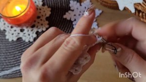 Снежинка крючком