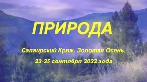 Природа - Салаирский Кряж. Золотая Осень (3-25 сентября 2022).mp4