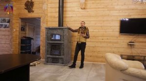 Обзор | Теплонакопительная печь-камин Talkorus Kreivi из камня серпентинита | Горбунов и Корнеев