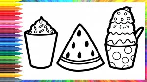 Как нарисовать мороженое для детей
