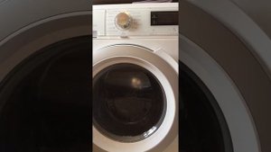 Electrolux EWF1487HDW2 silent washing machine at work washing, centrifugation, steaming.