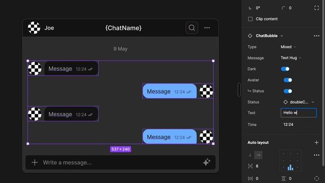 Responsive Chart Component in Figma смотреть онлайн