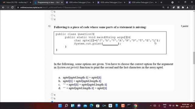Swayam | Programming In Java Week-1 Quiz Assignment Solution | NPTEL смотреть онлайн