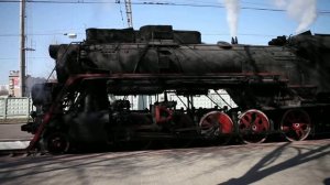 Паровоз Л на Рижском вокзале