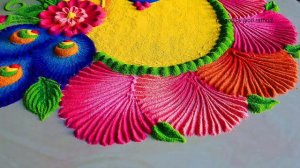 #1483 Very satisfying sand video   diwali festival rangoli designs  navratri rangoli
