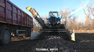 Свеклопогрузчик СПС-4,2 - еще один на елецких полях. Уборка сахарной свёклы - 2021