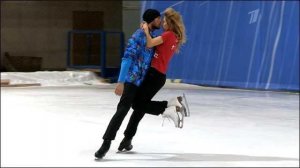 Маруся Зыкова и Роман Костомаров. Тренировка. Фрагмент выпуска от 08.12.2013