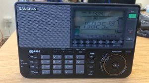 Sangean ATS-909x on the whip: WWCR Nashville 15825 kHz copied in Oxford UK