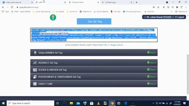 Playtube Scrip Part 8 Ads Setup | Quick approval ad networks смотреть онлайн