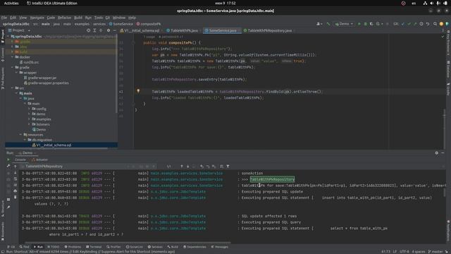 Составной первичный ключ, Spring Data Jdbc